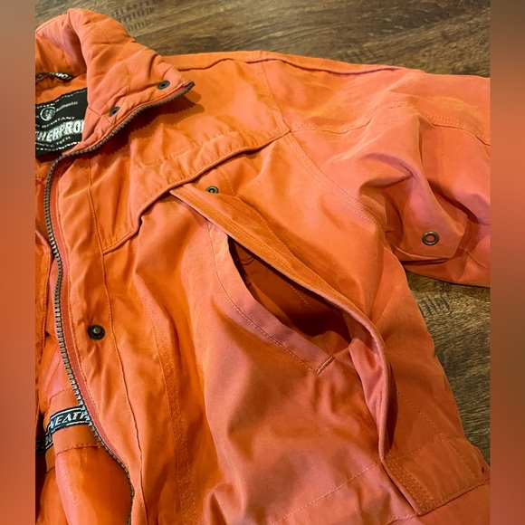 Weatherproof Girls Puffer Coat Thermal Insulation Wind Resistant Orange Large 14 - Picture 5 of 10